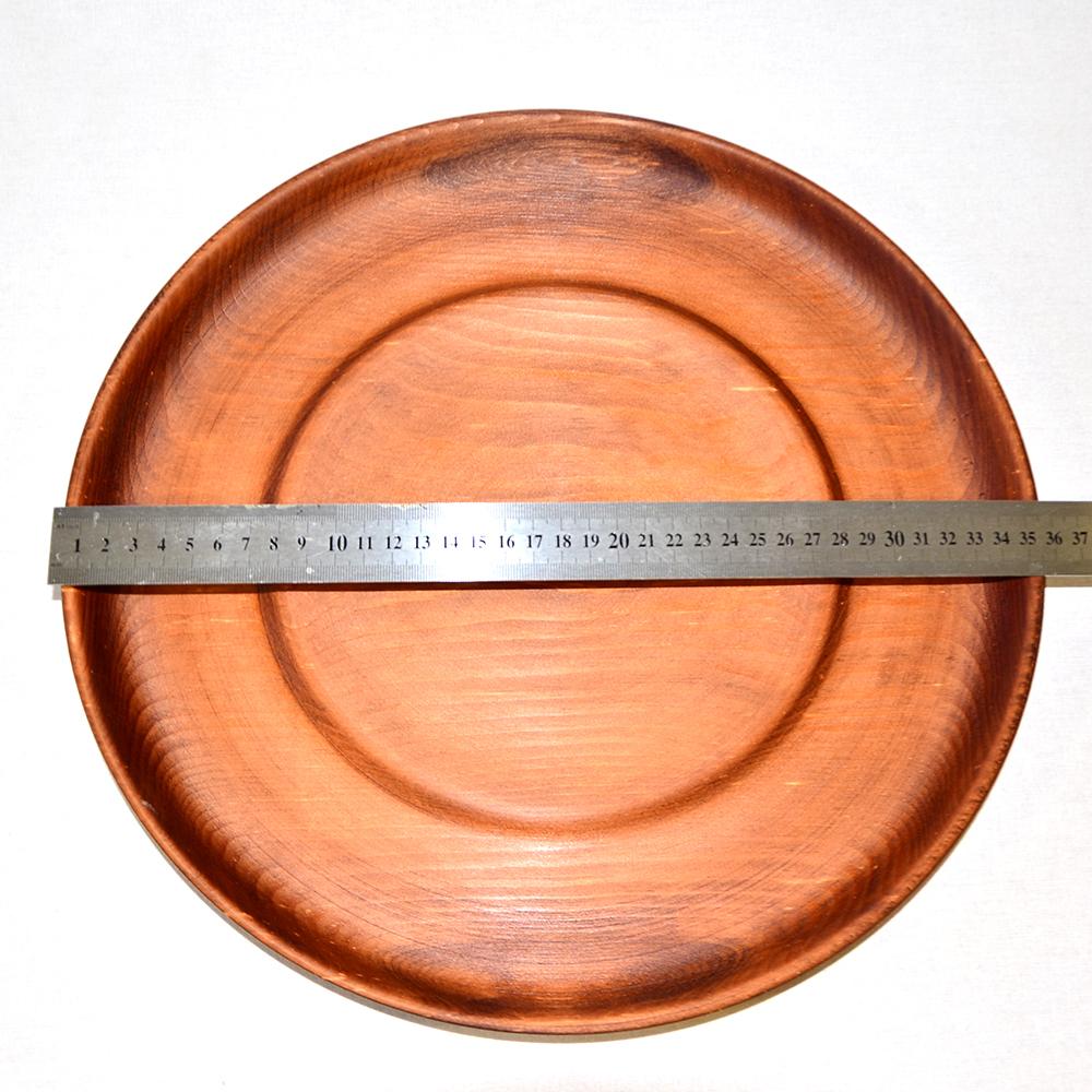 Деревянная тарелка Art of Siberia из дерева сибирский кедр 350 мм. T18
