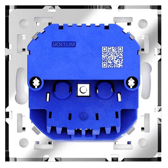 Розетка встраиваемая Voltum S70 с заземлением и защитными шторками, 16А, с USB, A+A, (кашемир) VLS040403