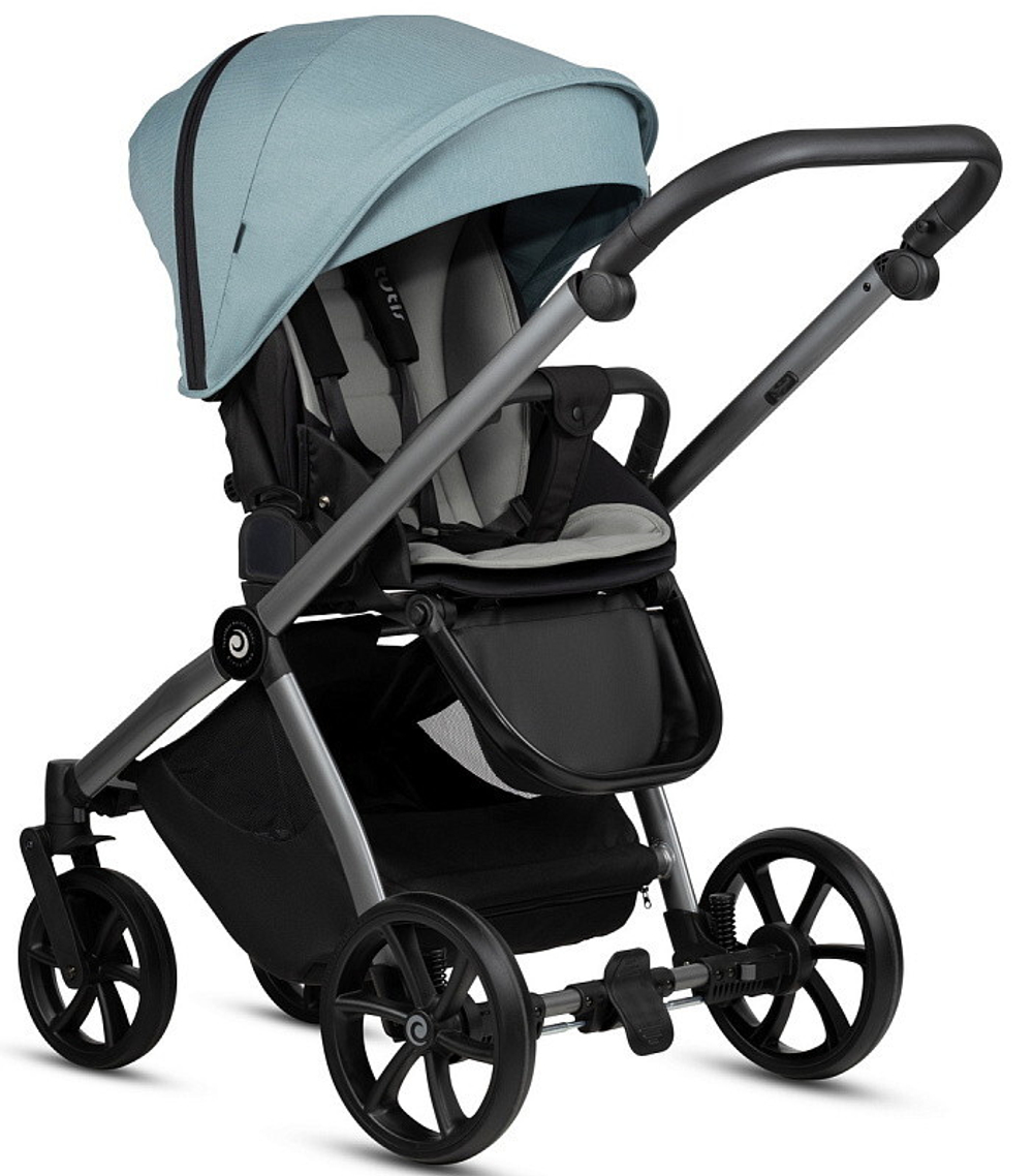 Детская коляска Tutis Mio 3 Plus Essential 3 в 1 с автокреслом Elo Lux EduSky Black 1502243 Turquoise