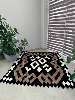 Покрывало меховое ковер из шкуры овчины