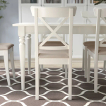 Стул деревянный с мягким сиденьем - ИКЕА INGOLF/ИНГОЛЬФ ИКЕА, 40х91х53, белый