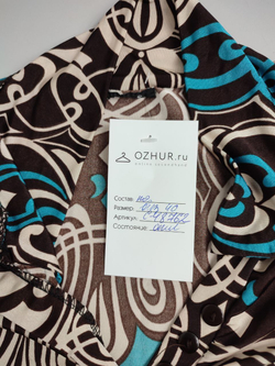 Блузка летняя с принтом 40 размер