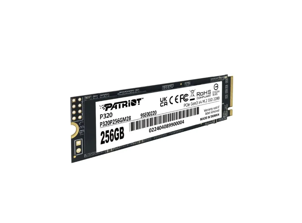 Накопитель SSD PATRIOT M.2 2280 P320P256GM28, 256GB