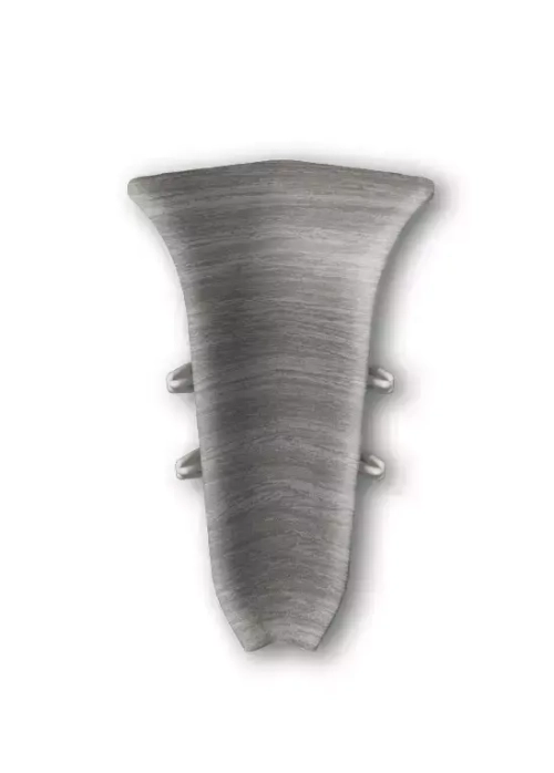 Угол внутренний для плинтуса 70мм "Идеал Классик", 296 Орех серый