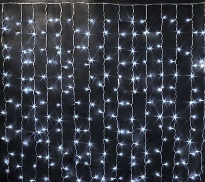 Гирлянда штора 1.5х1.5м Белый RohsWhite160L п/п