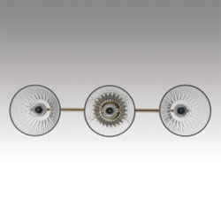 8188/3C COMFI LN26 218 латунь/прозрачный, металл/стекло Потолочный светильник E27 3*60W 220V VIVIAN