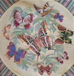 Декоративный гобеленовый чехол для интерьерной подушки Тропический рай 47х47