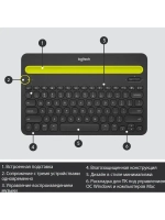 Клавиатура беспроводная Logitech K480 Bluetooth  Keyboard