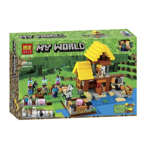 Конструктор Майнкрафт "Фермерский домик" 560 дет.