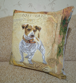 Декоративный гобеленовый чехол Джек рассел 47х47