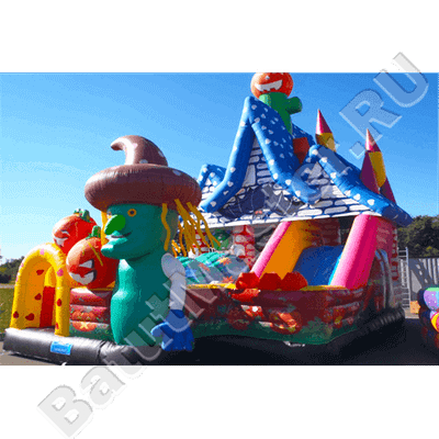 Детский надувной батут "Ведьмочка"