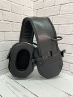 Тактические наушники с шумопоглощением / Черные