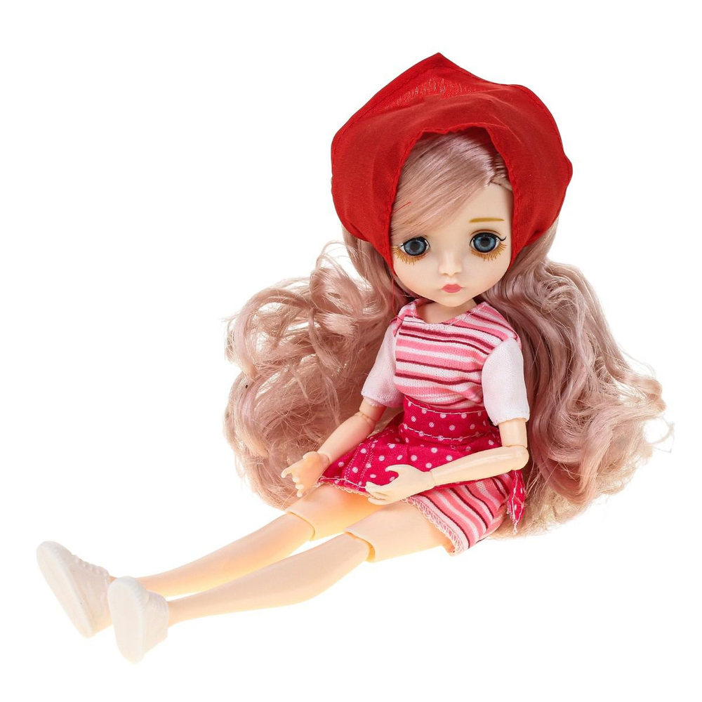 Кукла тип модница на шарнирах с аксесс. коробка PS2106-2