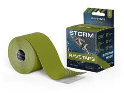 Кинезиотейп RaveTape STORM 5×5 — Олива (OLIVE)
