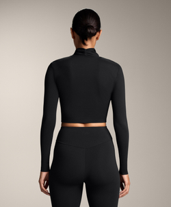 Oysho Футболка Comfortlux с драпированным вырезом, черный