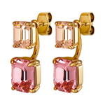 Серьги-трансформеры 2-in-1 Dyrberg Kern TETI SG LIGHT ROSE / PEACH 460006