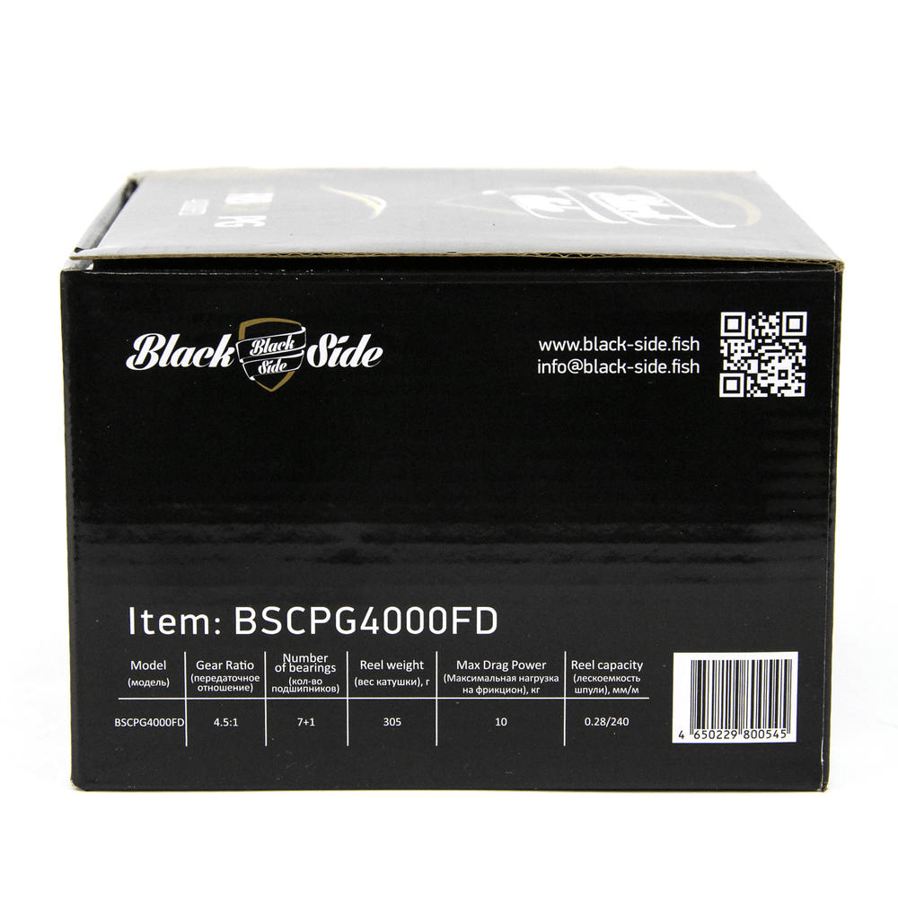 Катушка безынерционная Black Side Cerber PG (4000, 7+1BB, мет. шпуля)
