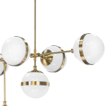 813191 Люстра GLOBO 9х40W E14 бронза/белый