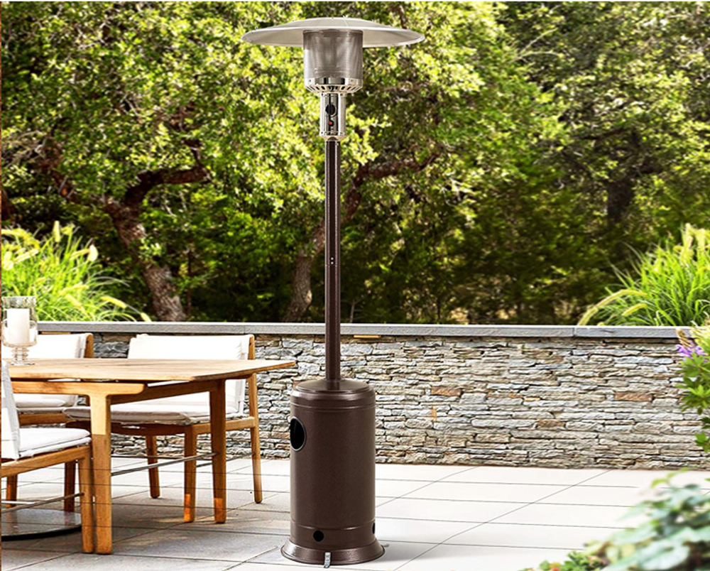 Уличный газовый инфракрасный обогреватель с комплектом для подключения «ГРИБОК» цвет: Коричневый