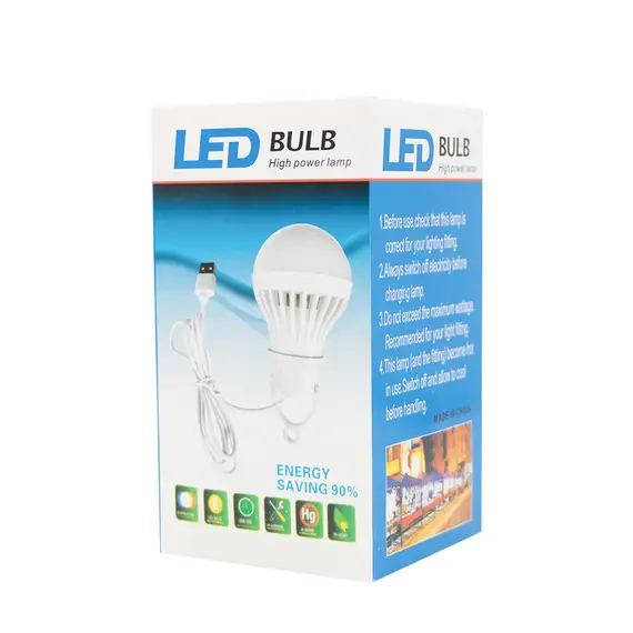 Лампа Светодиодная подвесная USB лампочка 7 Вт