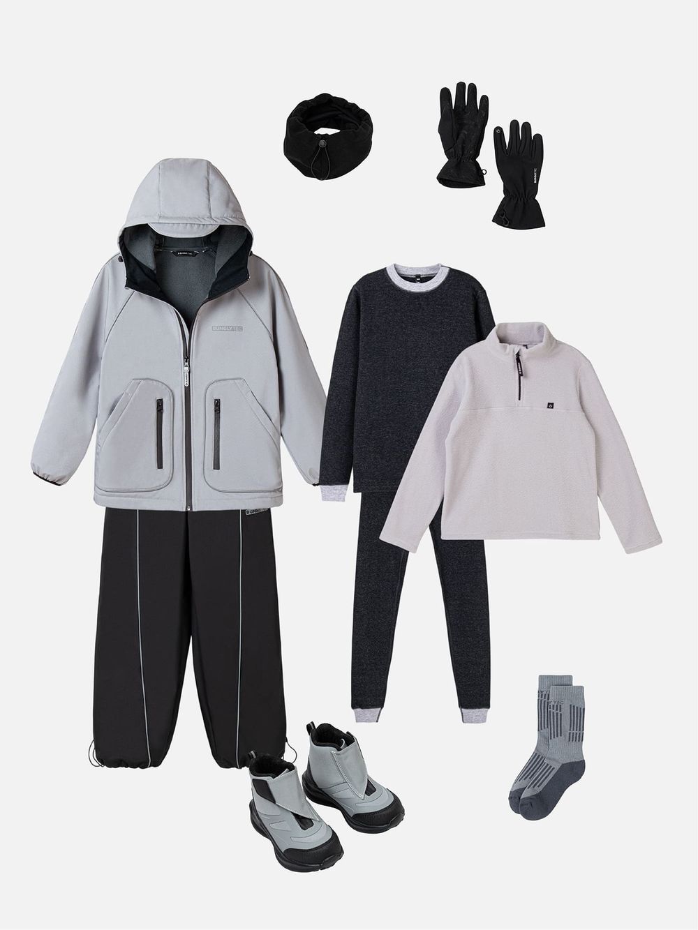 Брюки парашюты Softshell "Уголь" Bungly tec 7+