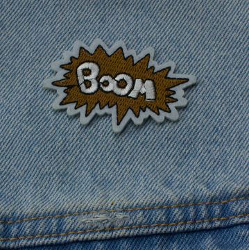 Нашивка на рюкзак и на одежду. Boom