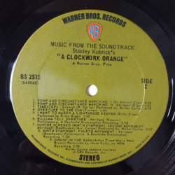 Винтажная виниловая пластинка LP Stanley Kubrick Заводной Апельсин A Clockwork Orange (USA 1972)