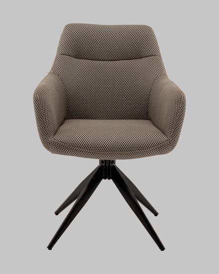 Стул обеденный, крутящийся Enid серо-зеленый ткань Sonic