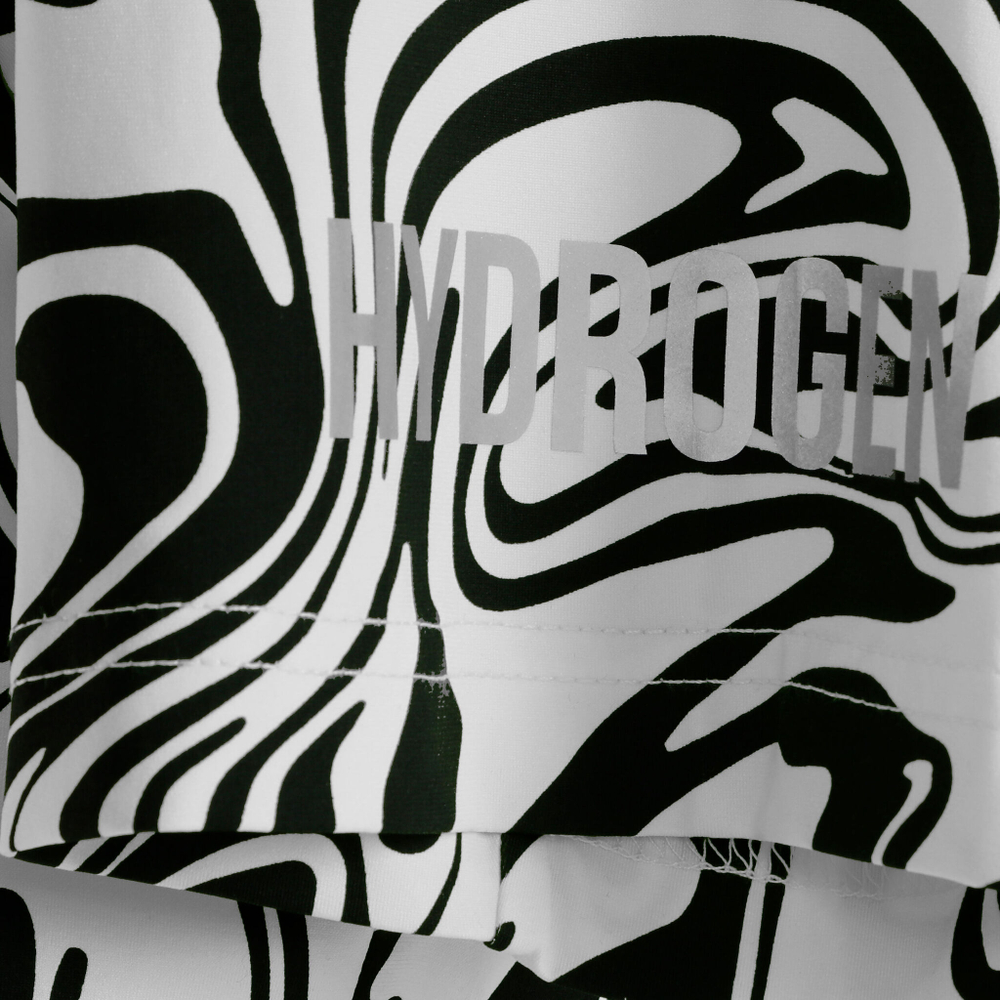 Мужское теннисное поло Hydrogen Tech Chrome T-Shirt Men - White, Black