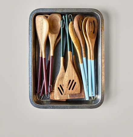 Столовая ложка Nicolas Vahe, kuchenne NVSpoons z uchwytami, дерево