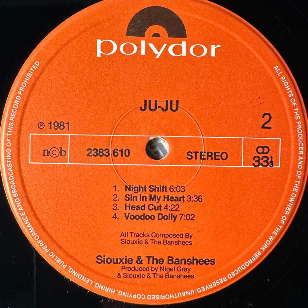 Siouxsie And The Banshees ‎– Juju (Скандинавия 1981г.)