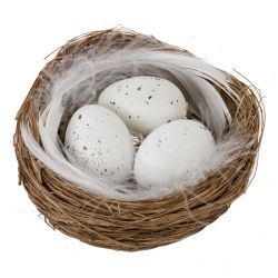 GAEM Набор из 2-х изделий декоративных "Гнездо пасхальное" (6,5*2), L14 W2,5 H15 см