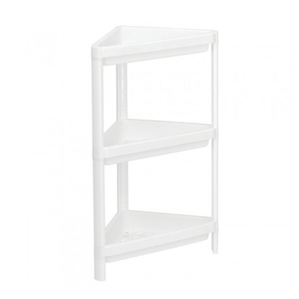 Этажерка треугольная (3 секции) 335x335x140 полки с бортиками М2706