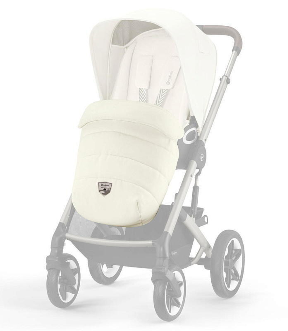 Коляска Cybex Talos S Lux TPE complete 2 в 1 Seashell Beige с дождевиками