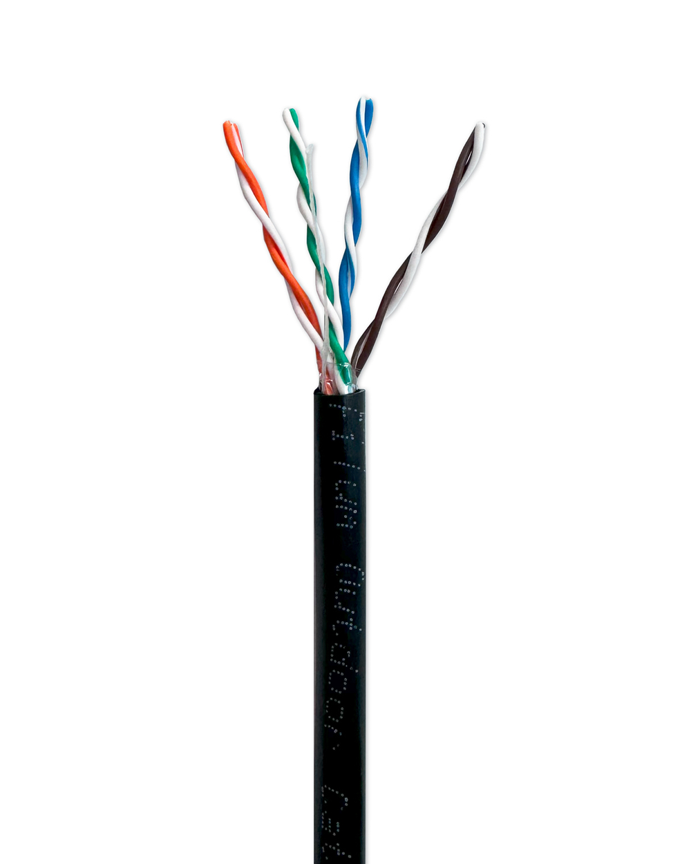 Кабель витая пара U/UTP 5e кат. 4 пары Filum FL-PF-5E-UUTP4-24AWG-PE-305-BK