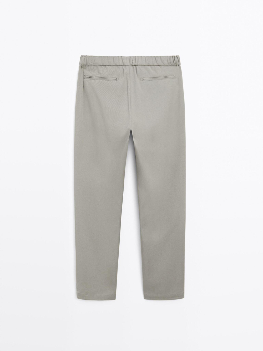 Massimo Dutti Джоггеры из смесового хлопка. серо-коричневый