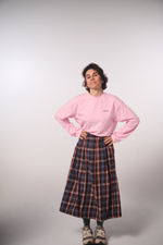 Юбка-колокол из фланели в шотландскую клетку