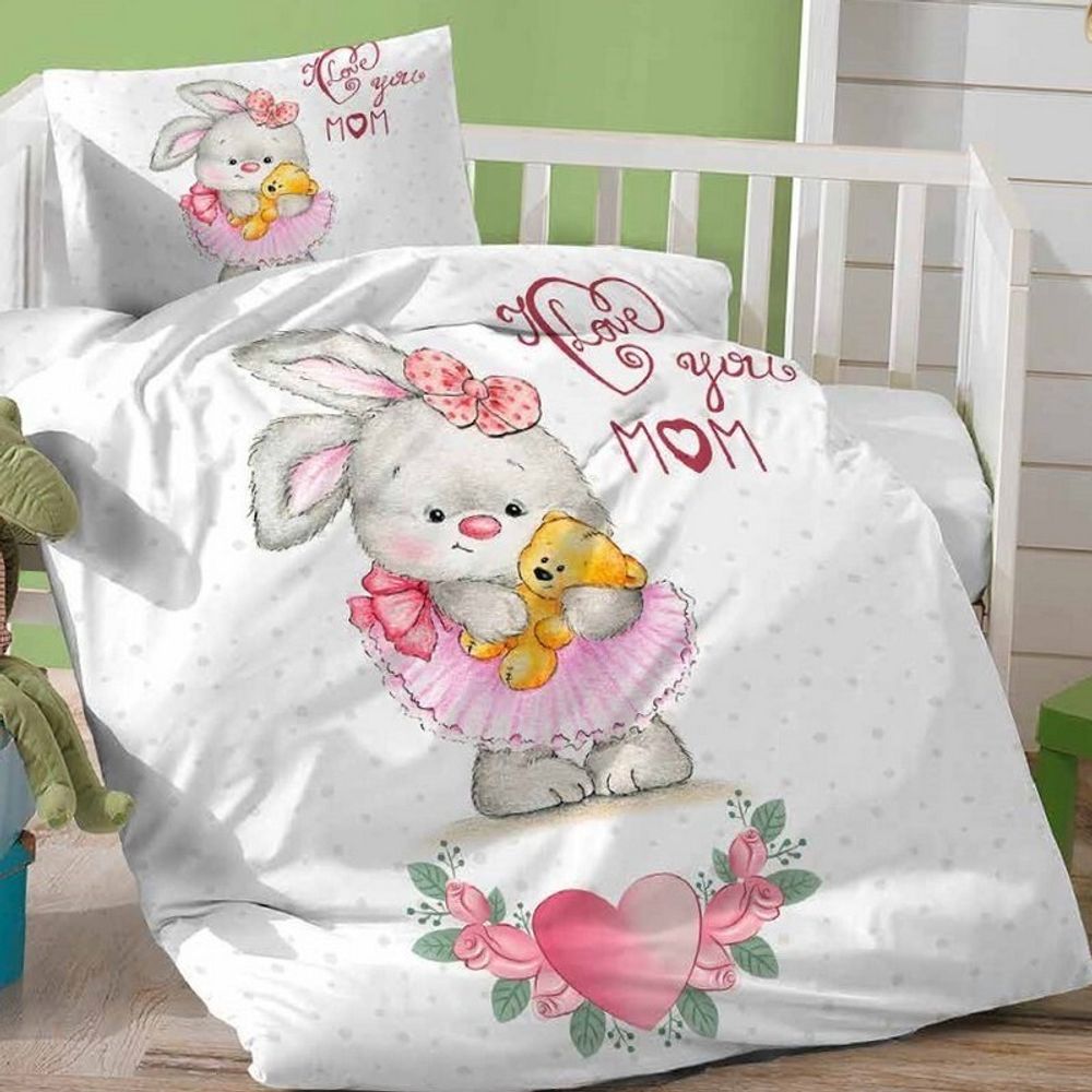 Комплект постельного белья &quot;РУ. BABY ИВТЕКС&quot; дизайн: D-013, поплин, 100% хлопок.