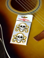 Стикеры - Череп с костями в огне