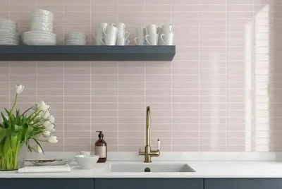 Керамическая плитка Equipe Costa Nova Pink Stony Glossy 28448 настенная 5х20 см