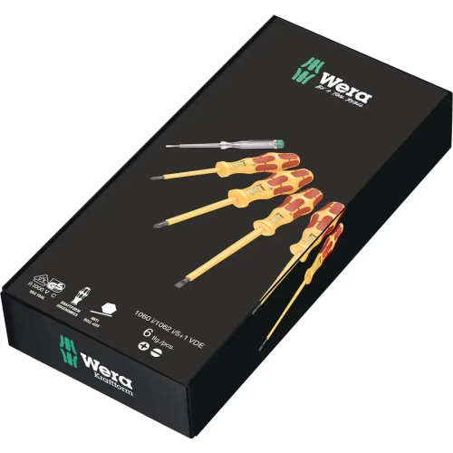 Набор диэлектрических отвёрток Kraftform VDE WERA 05323790001