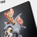 Картина для интерьера Том и Джерри / The Tom and Jerry на холсте, персонажи мультфильма, холст с печатью на подрамнике, на стену, Постер Плакат
