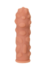 Телесная насадка на фаллос с крупными бугорками Extreme Sleeve 011 S-size - 12,7 см. (Цвет: телесный)