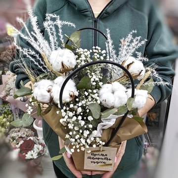 Сумочка с сухоцветами