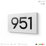 Номер на дверь 951, табличка на дверь для офиса, квартиры, кабинета, аудитории, склада, белая 120х70 мм, Айдентика Технолоджи