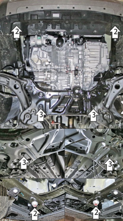 Защита двигателя для Haval H3 (2024-) MOTODOR.53101