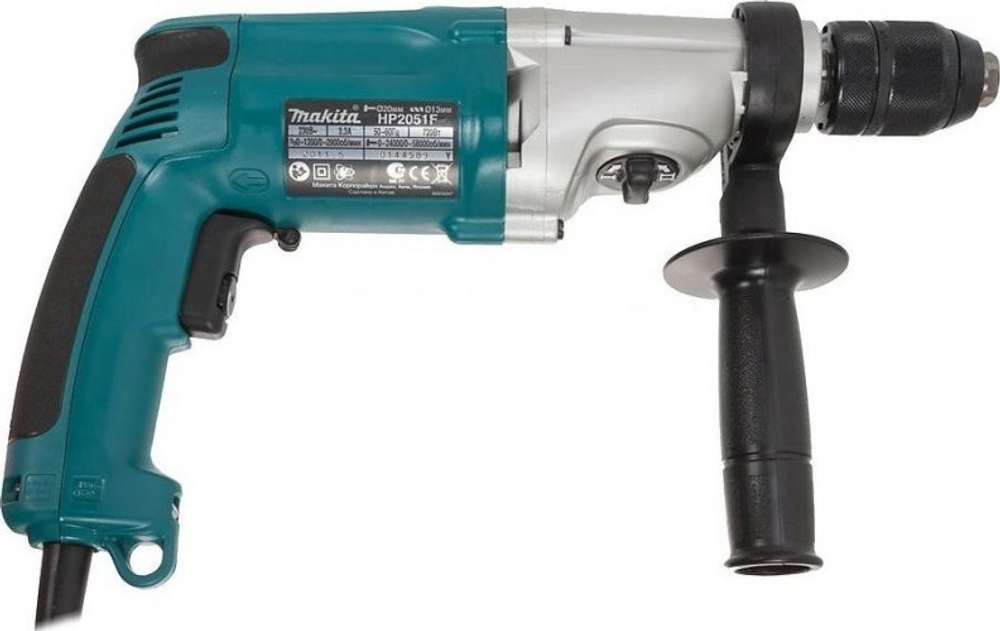 Дрель ударная сетевая MAKITA HP 2051 F двухскоростная  HP2051F