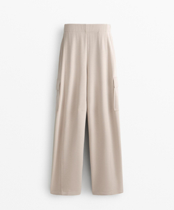 OYSHO Брюки свободного кроя из ткани с модалом, светлый хаки