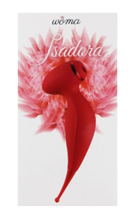 Вакуумно-волновой стимулятор клитора Woma Isadora с точечным вибратором, красный