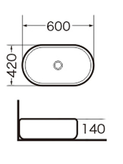 Раковина GROSSMAN GR-3015 накладная